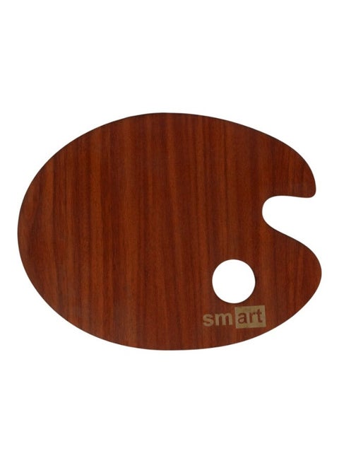 Smart Wooden Palette Oval Medium - Brown